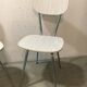 Paire de chaises formica blanc, années 60