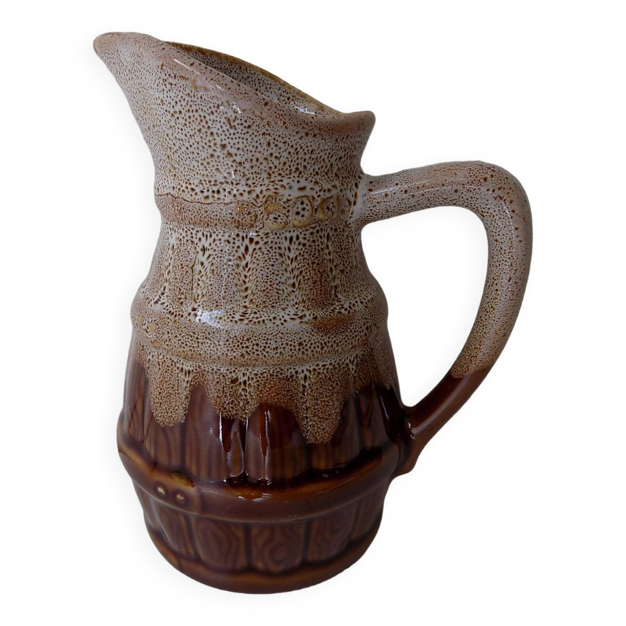 Stoneware pitcher (REVOL) numbered
