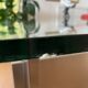 Modernist stainless steel desk by Paul Legeard for Dom. 1970