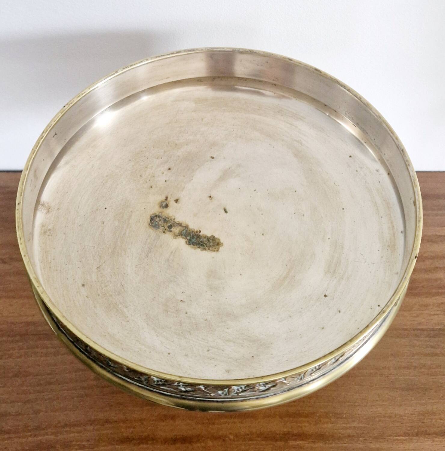 Gilded metal footed cup from the early 20th century