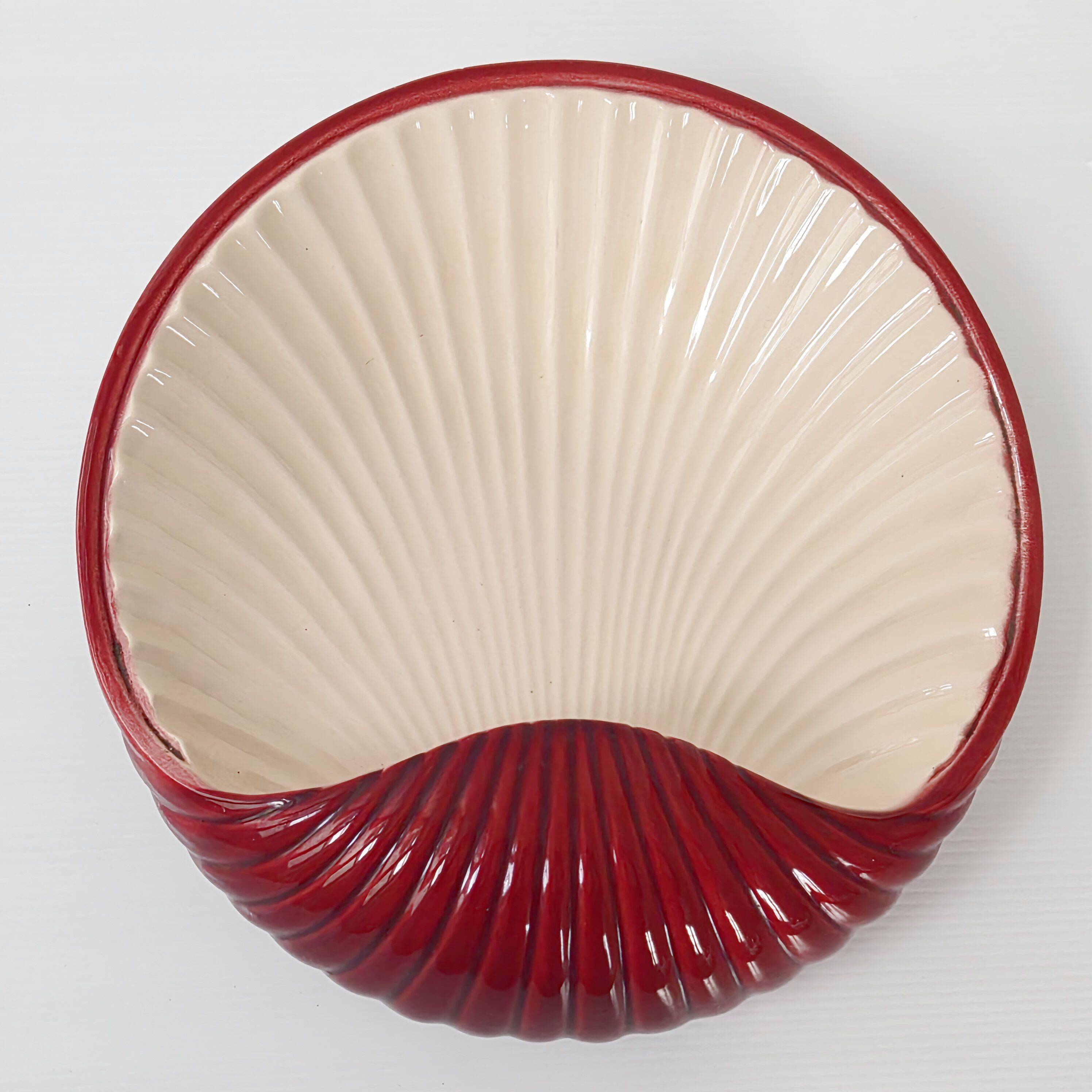 Vintage 1960s seashell wall sconce