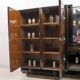 Guglielmo Ulrich Rare meuble bar en noyer italien moderne du milieu du siècle, années 1940