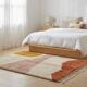 Handmade traditional pure wool rug size 2/3 m