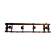 Portemanteau en bois tourné à l'imitation du bambou, 4 patères, 86 cm