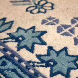 Handmade tunisian vintage carpet 131cm x 208cm 1960s, 1c544