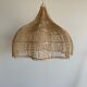 Rattan pendant lamp in the shape of a flower