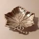 Sterling Silver Vine Leaf Footed Dish Topazio Portugal