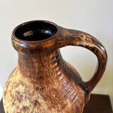 Large West Germany ceramic pitcher vase from the 70s