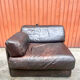 Corner leather armchair De Sede, 1970s