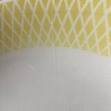 Plat de service creux vintage jaune 60s