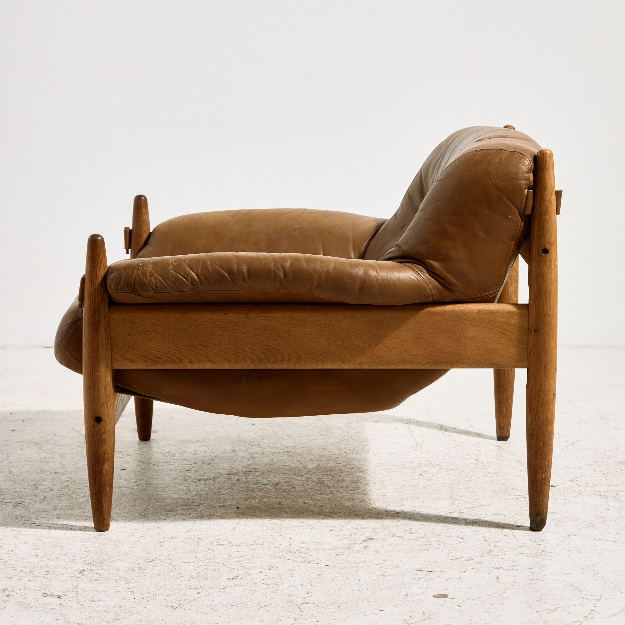 Danish leather lounge chair