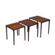 Set of three rosewood tables, Danish design, 1960s, production: Denmark
