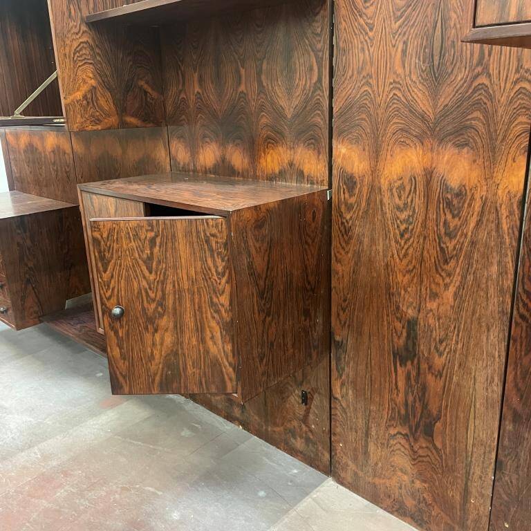 Extraordinary Rio rosewood bookcase