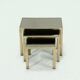 Set 23k Gold Plated Nesting Tables by Belgo Chrom 1970s