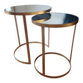 Tables gigogne miroir design