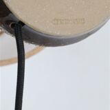 Handmade Søholm ceramic table lamp with jute lampshade / Danish Design