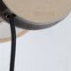 Handmade Søholm ceramic table lamp with jute lampshade / Danish Design