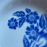 Deep plates André Sarreguemines Digoin blue flowers