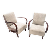 Fauteuils Art Déco H-227, Tchécoslovaquie, années 1930. Projet de J. Halabala.