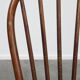 Set of 4 vintage Windsor wooden spindle chairs from the 1970s