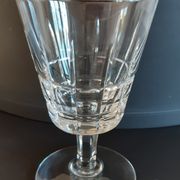 Set of 8 wine glasses Cristallerie de Lorraine 50s