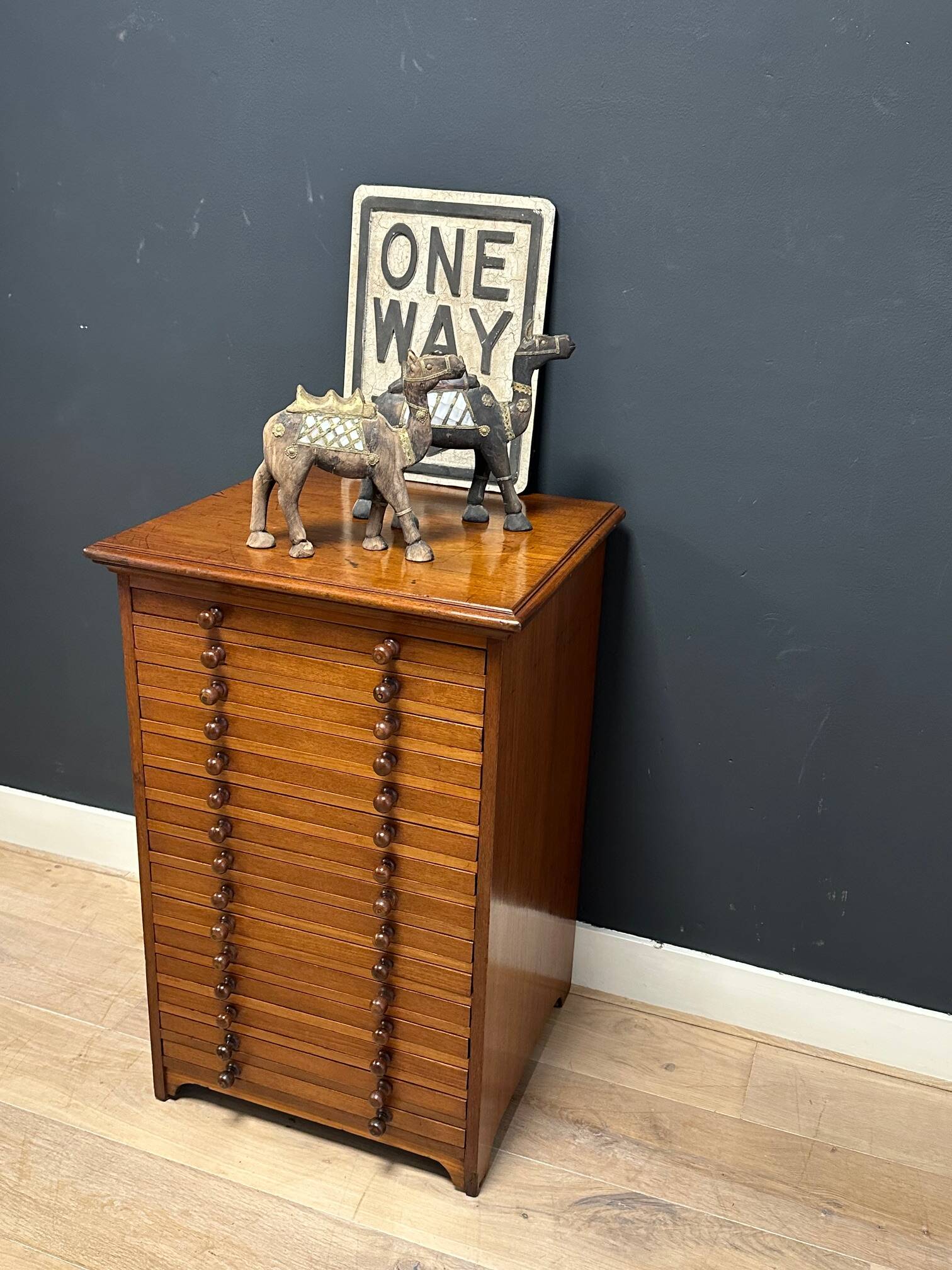 Antique collectors cabinet