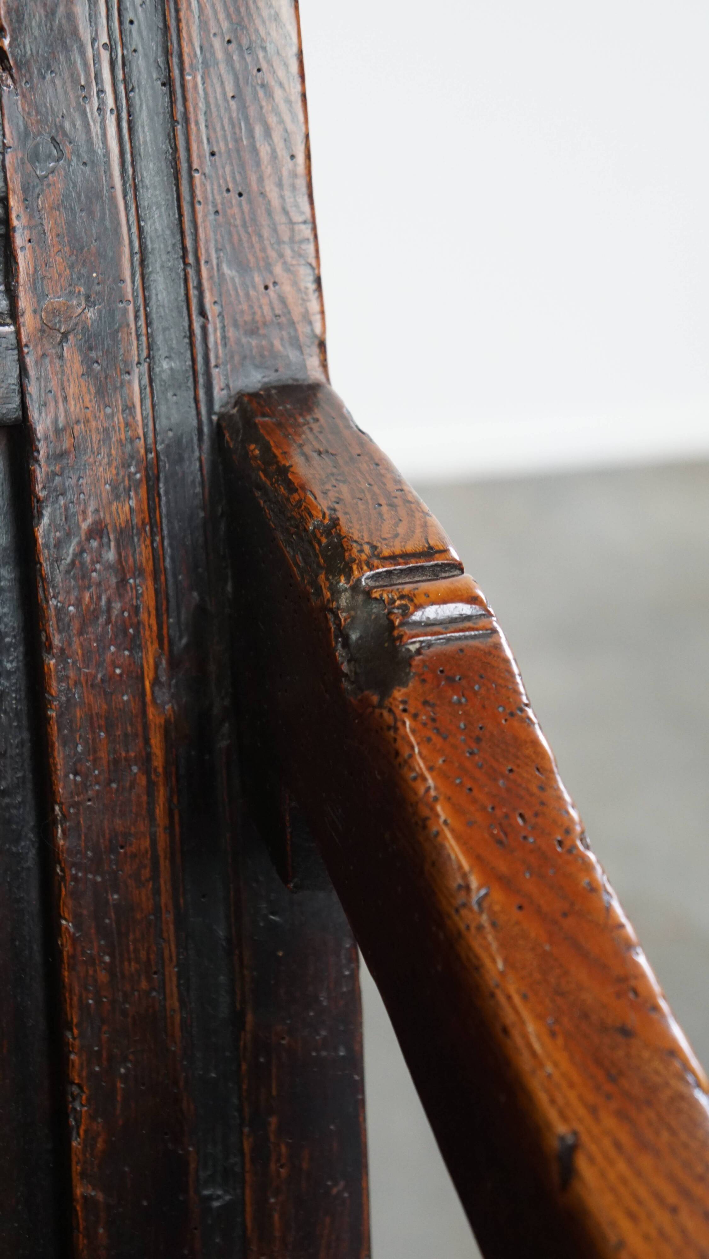 Antique Oak Wainscot Chair / Side Chair from the 17th Century
