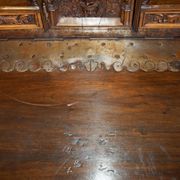 18th-century carved Spanish cabinet with hidden storage.