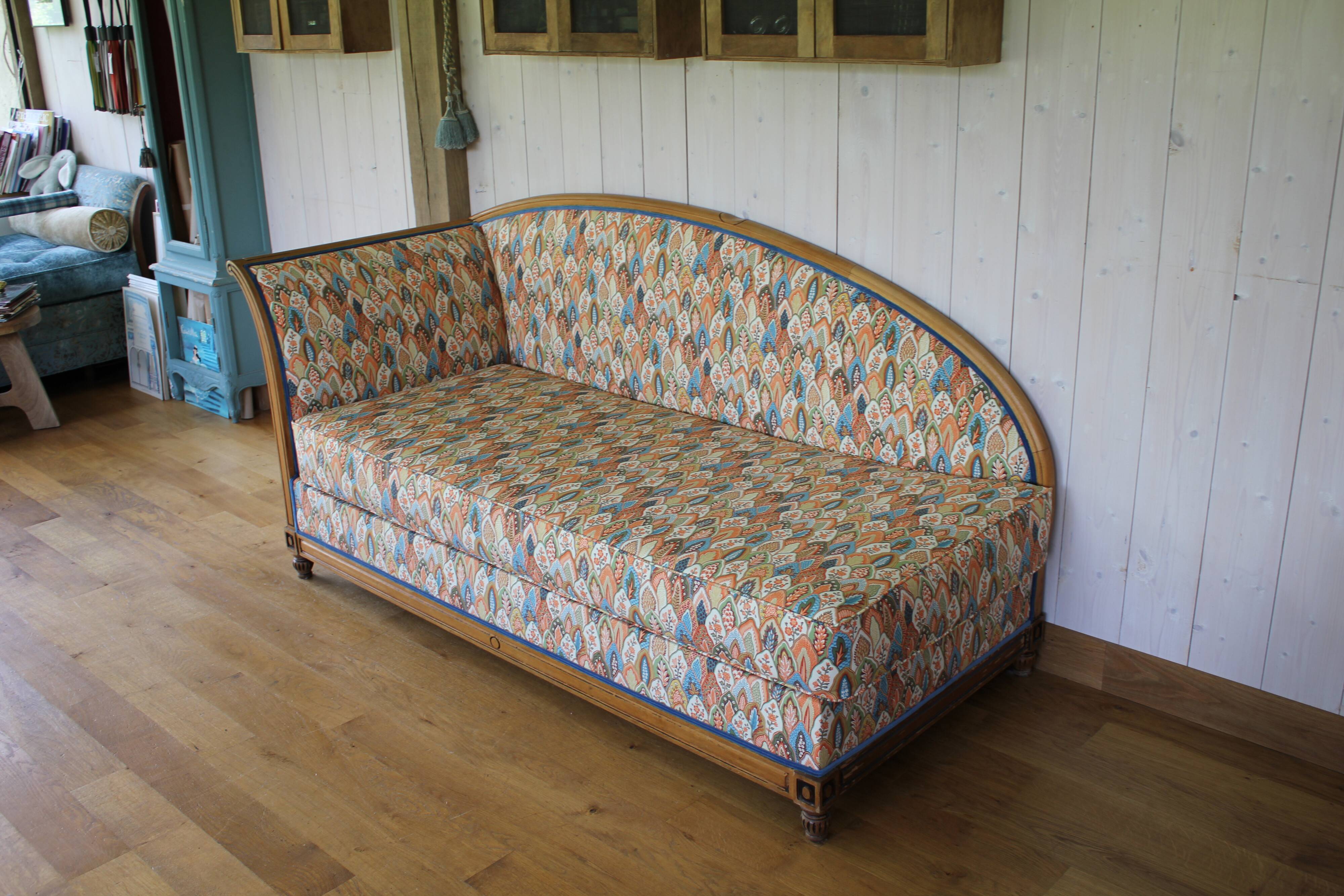 Art Nouveau/Art Deco chaise longue - sofa bed