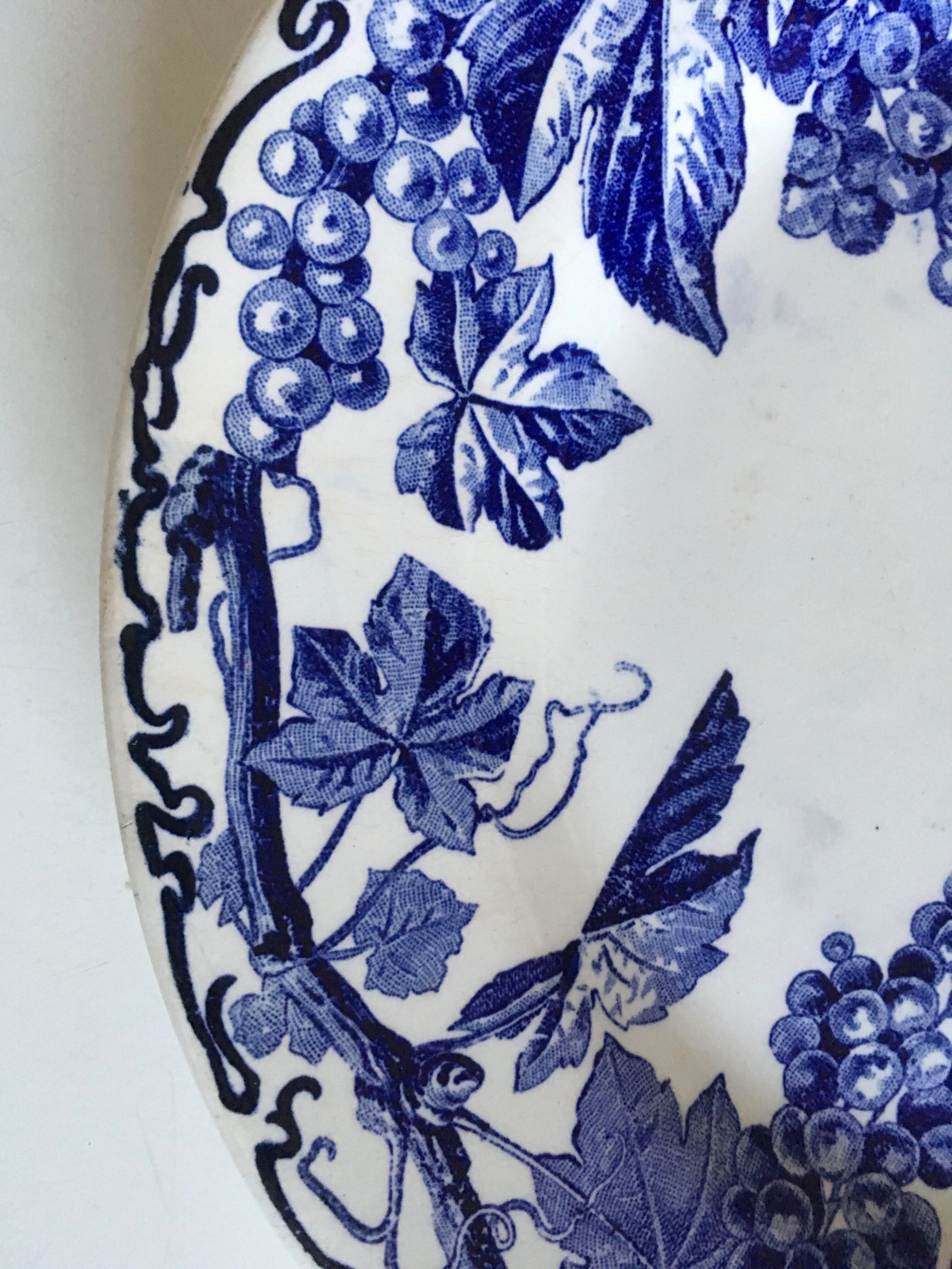 Creil and Montereau service El Kantara c.1890 earthenware plates