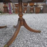 Regency style mahogany dining table with 2 extensions