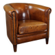 Beautiful sheep leather set of two club chairs and a 2 seater sofa