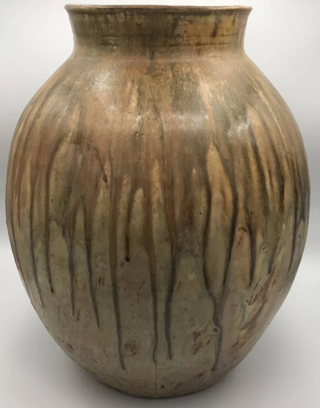 Large vase lucien arnaud sandstone from saint amand en puysaye 1920 art nouveau