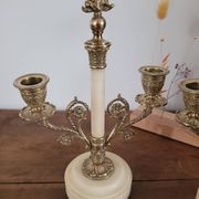 Paire de candélabres / chandeliers Louis XVI