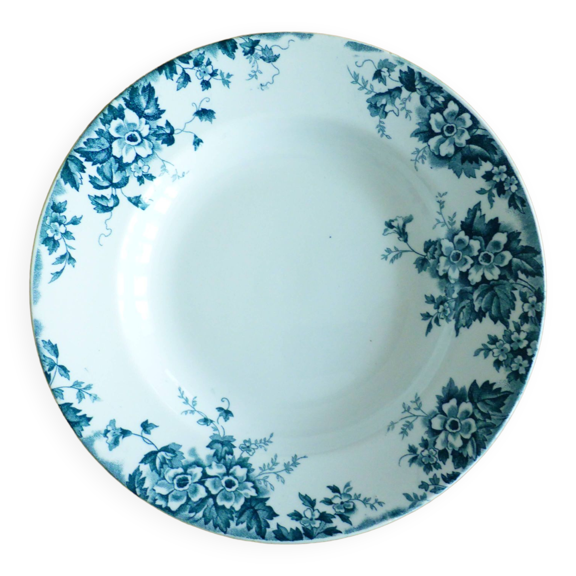 1 soup plate in iron clay st amand model marie louise 221277