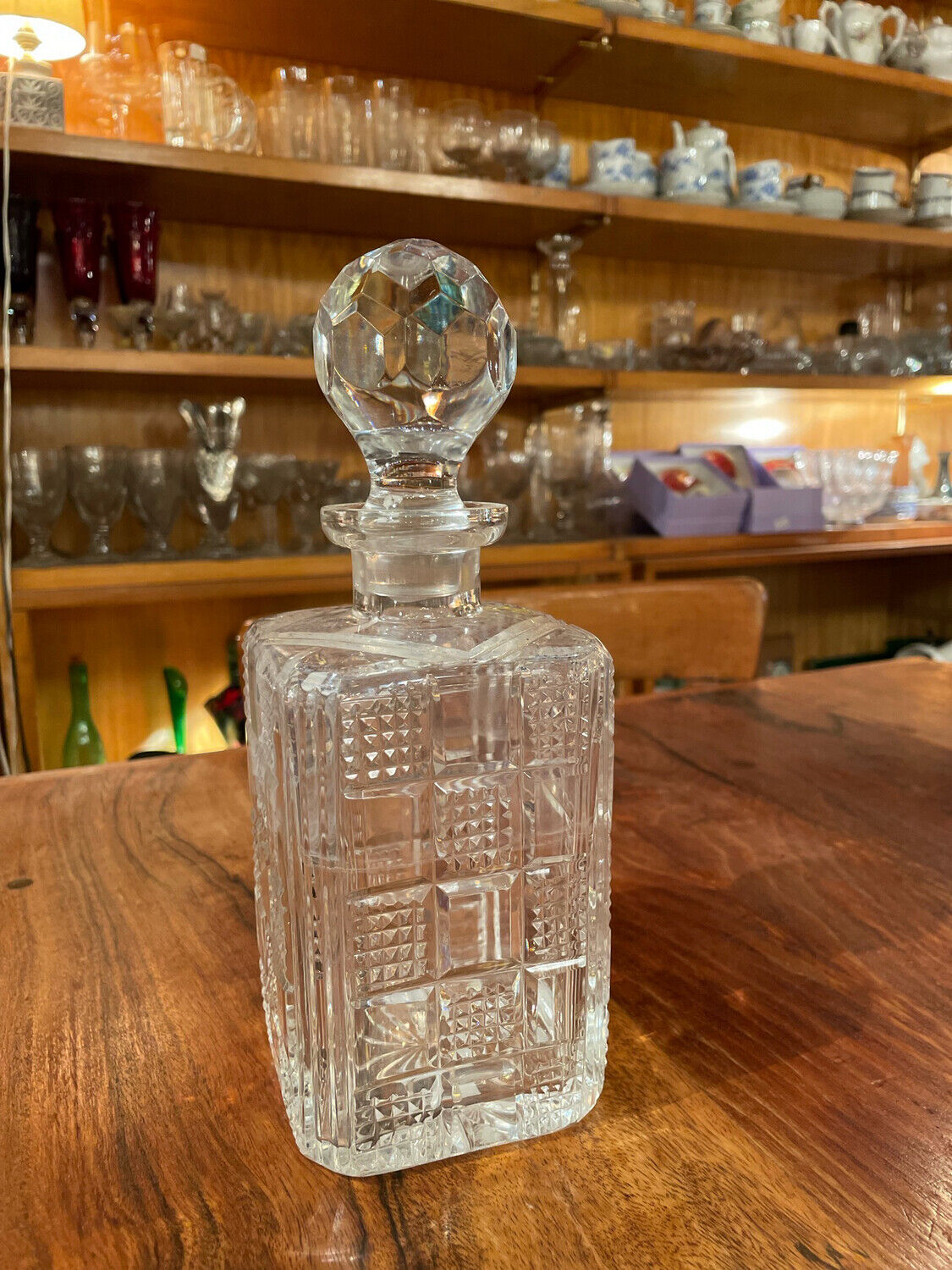 Austrian cut crystal decanter
