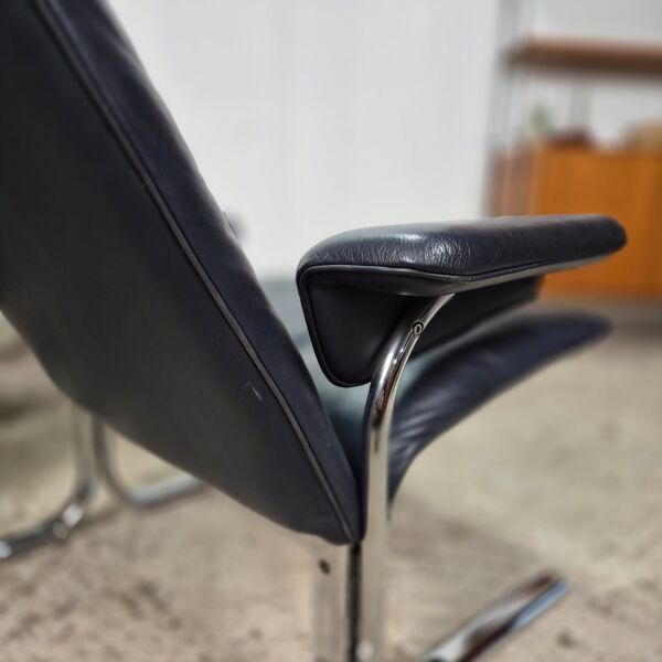 Fixez le prix ! Fauteuils lounge De Sede DS-2030 2x + ottoman, vintage.
