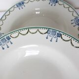 4 vintage deep plates from St Amand 220625