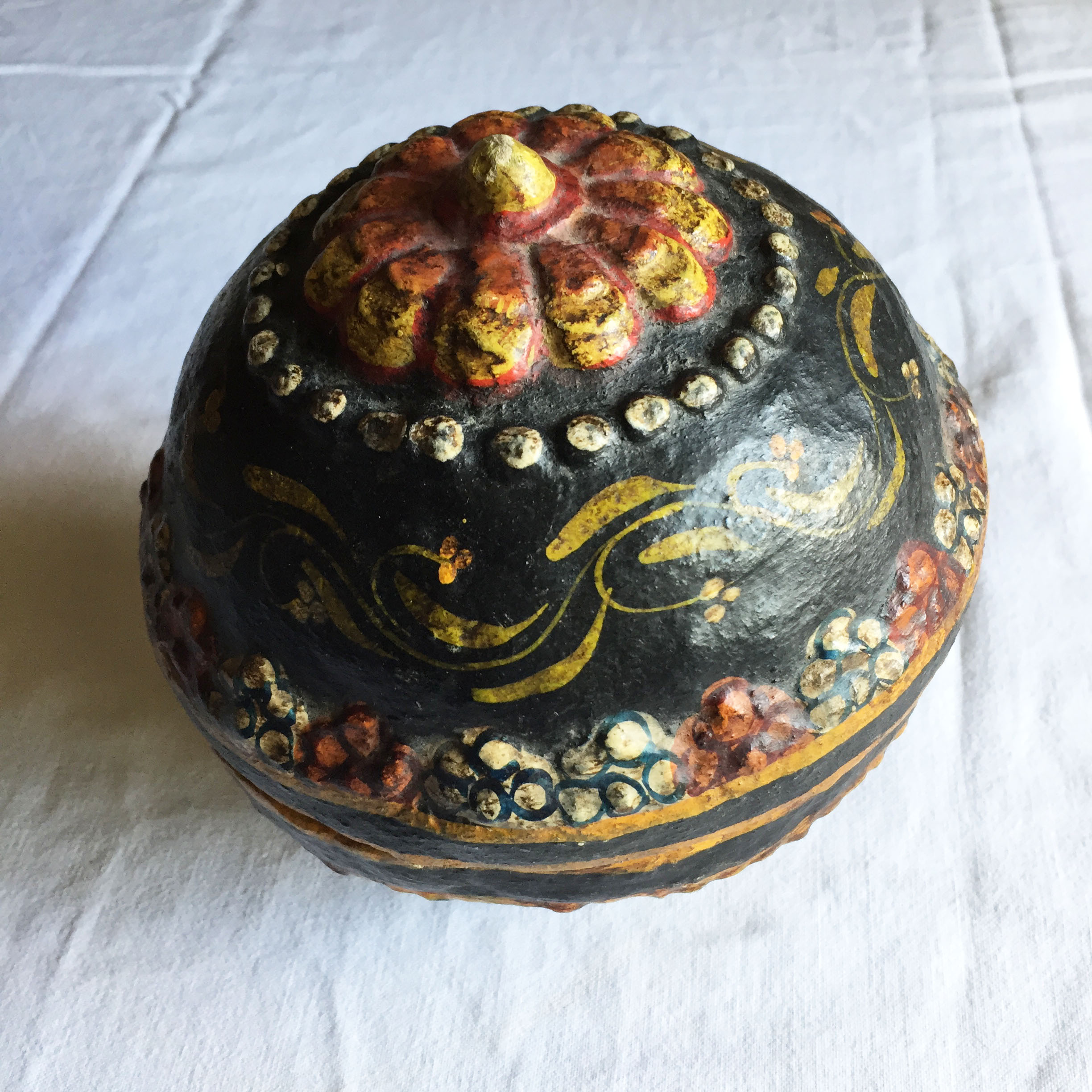 Handmade papier-mâché box