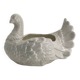 Grand cache pot céramique blanche vintage Pigeon