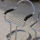 4 chairs & 2 armchairs in chrome-plated steel wire by Gastone Rinaldi, Italy 1970s