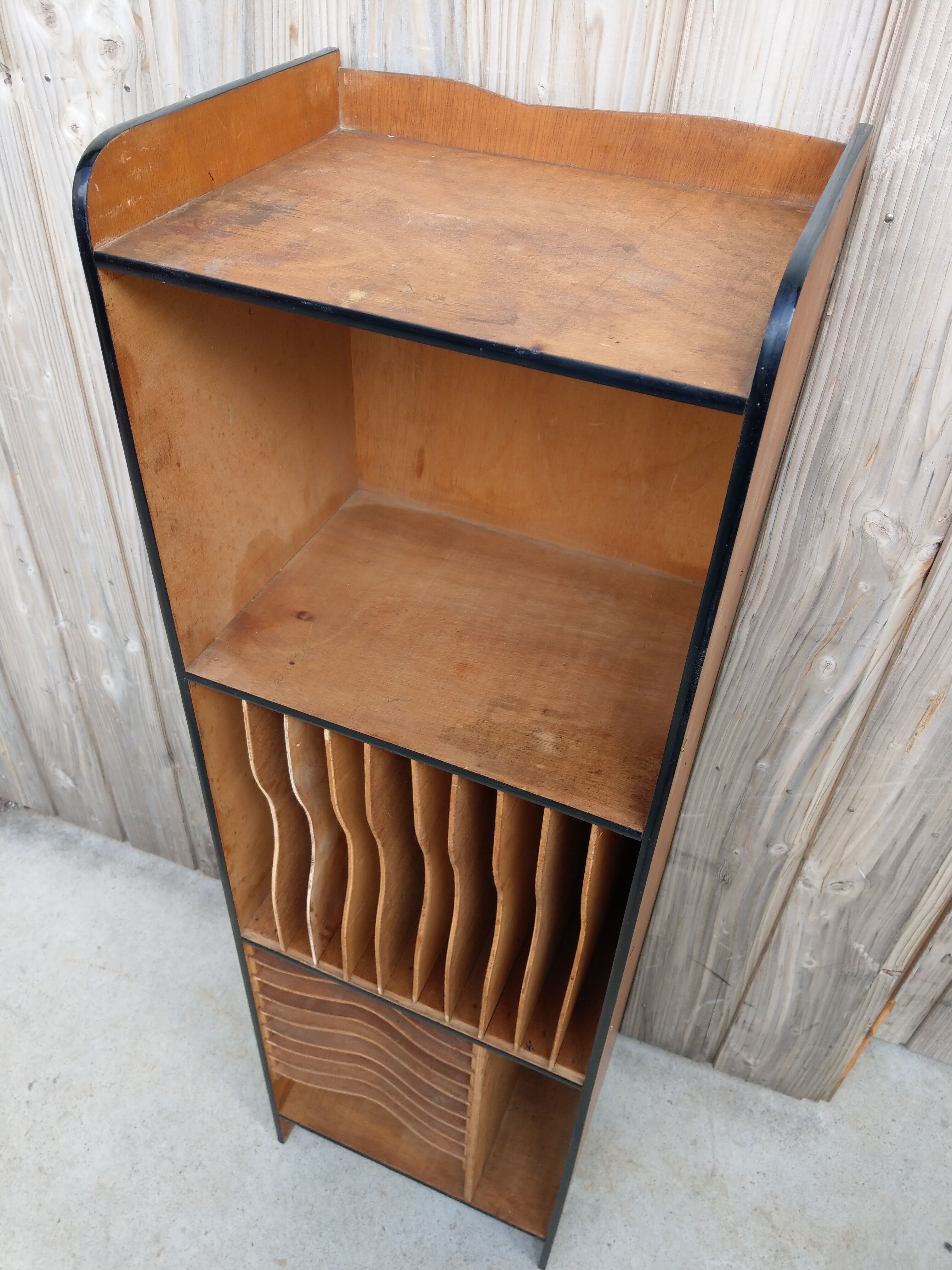 Shelf vinyl records
