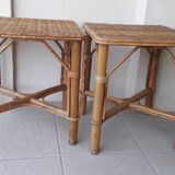 2 rattan coffee tables