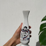 Small white Pierrot vase