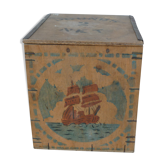 Old wooden transport crate