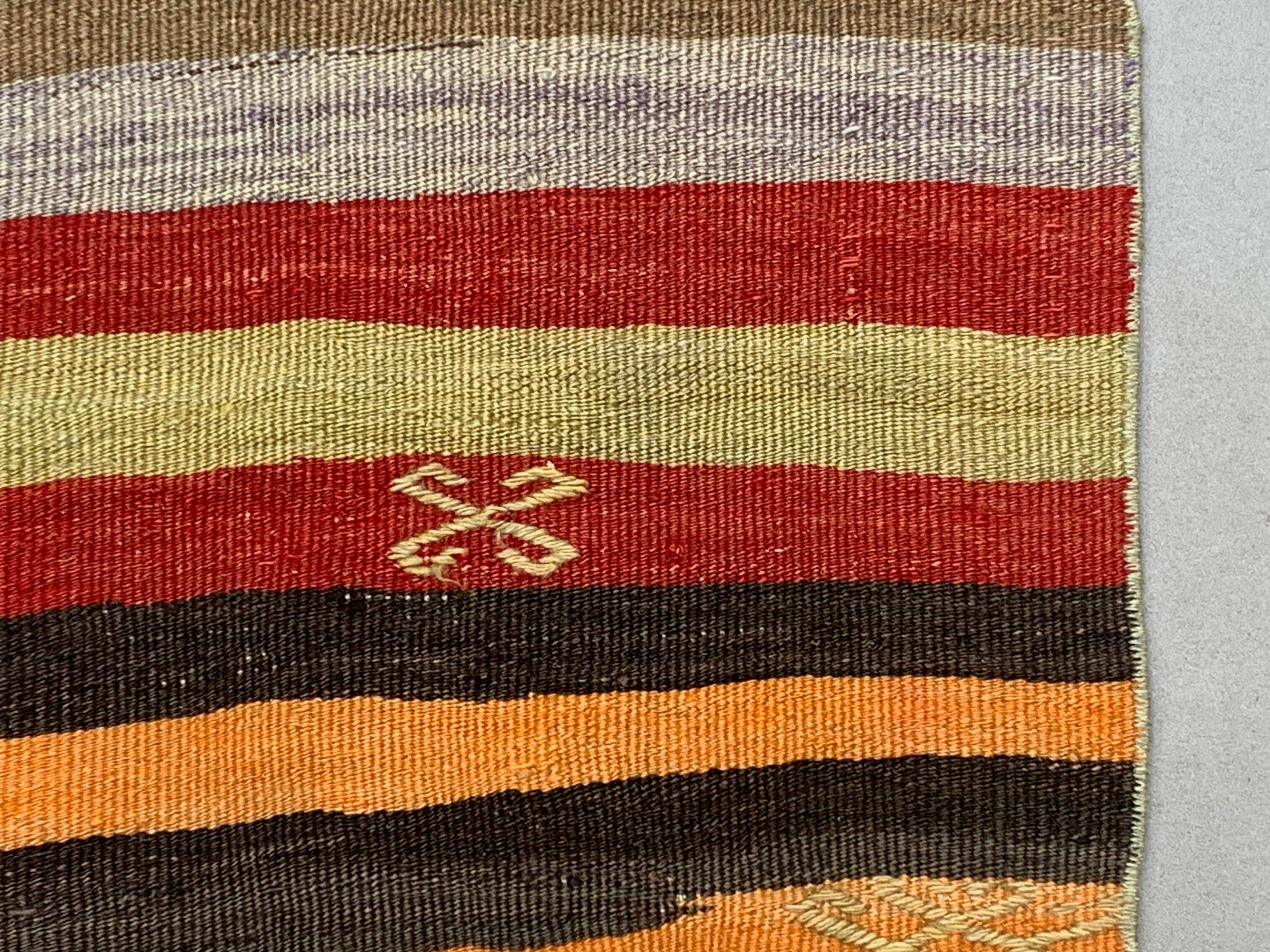 Old Turkish narrow Kilim Runner 347x49 cm shabby chic, vintage kelim