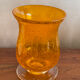 Orange Biot glass photophore
