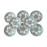 8 flat plates Villeroy & Boch, Fasan model, green