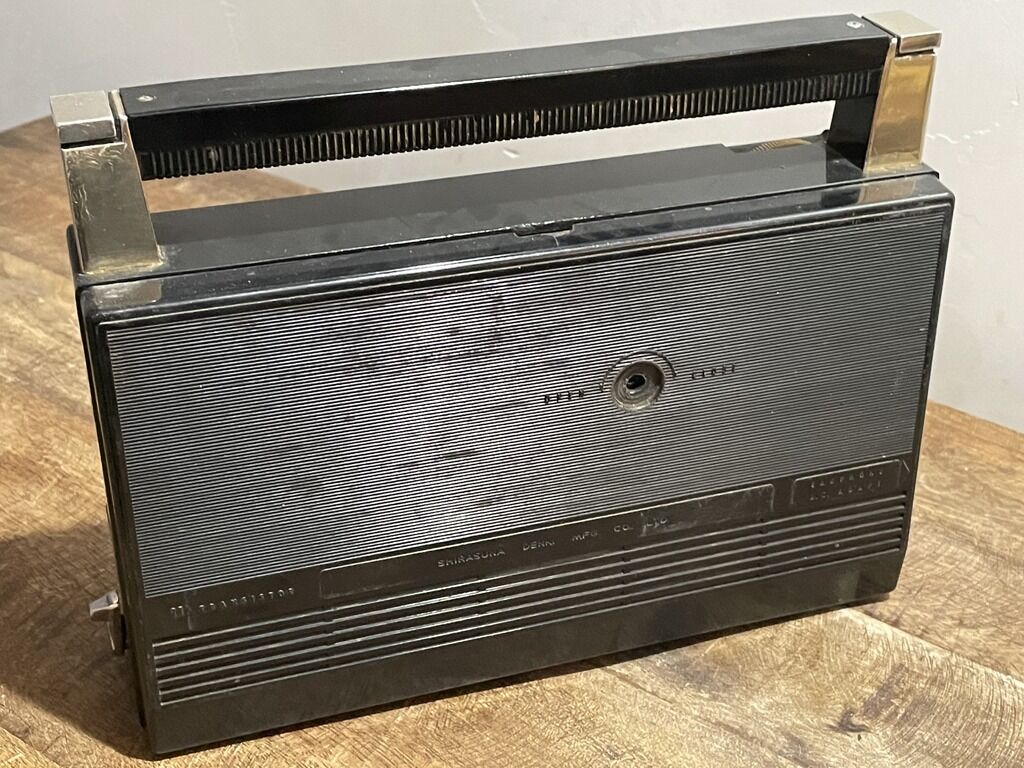 Silver vintage Japanese radio