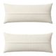 Set of 2 embroidered decorative cushion covers 46x142 cm